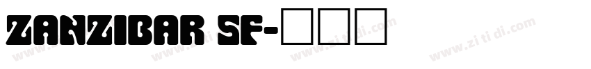 Zanzibar SF字体转换
